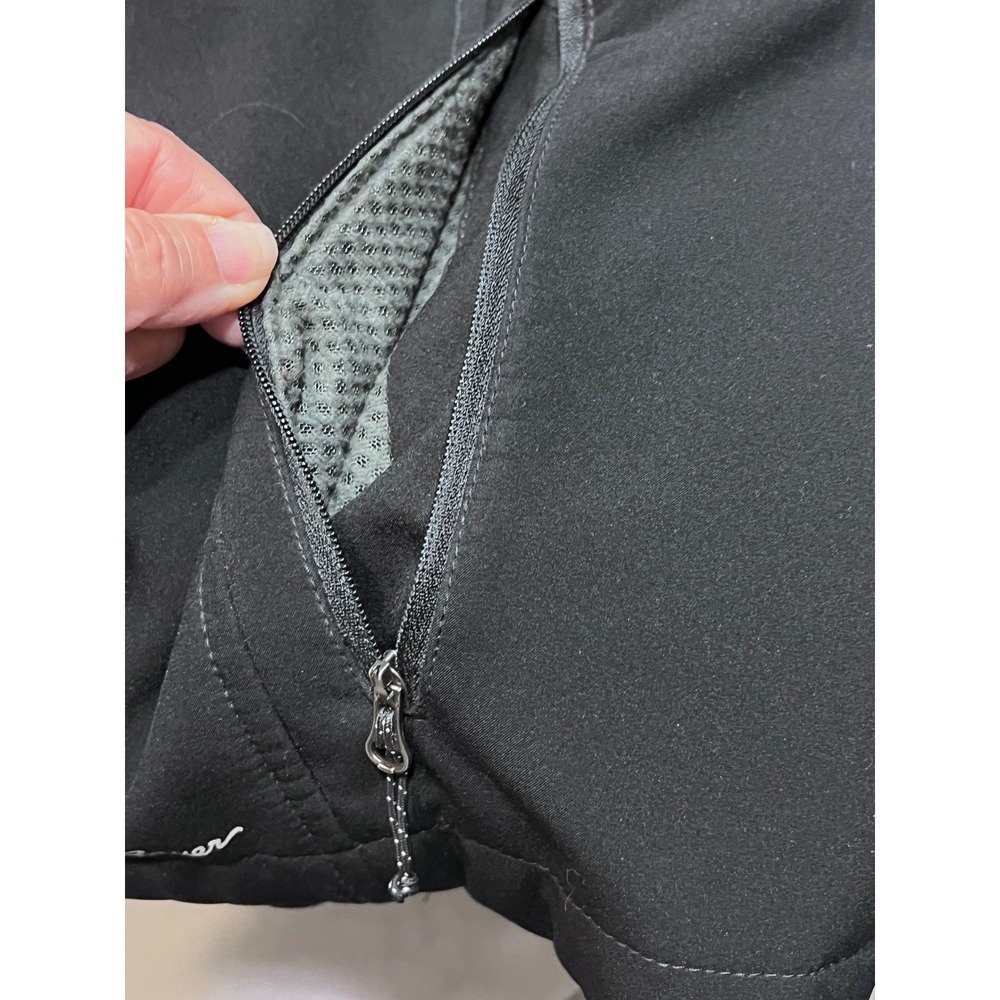 Eddie Bauer Womens Black Softshell Jacket Full Zip Water Resistant Size XL - Picture 4 of 13